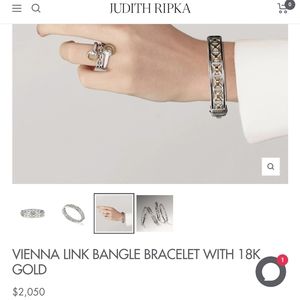 Judith Ripka bracelet and ring set